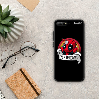 Unicorn Deadpool - Huawei Y6 2018 / Honor 7A θήκη
