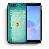 Thumbnail for Θήκη Huawei Y6 2018 Yellow Duck από τη Smartfits με σχέδιο στο πίσω μέρος και μαύρο περίβλημα | Huawei Y6 2018 Yellow Duck case with colorful back and black bezels