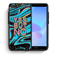 Thumbnail for Θήκη Huawei Y6 2018 Yes But No από τη Smartfits με σχέδιο στο πίσω μέρος και μαύρο περίβλημα | Huawei Y6 2018 Yes But No case with colorful back and black bezels