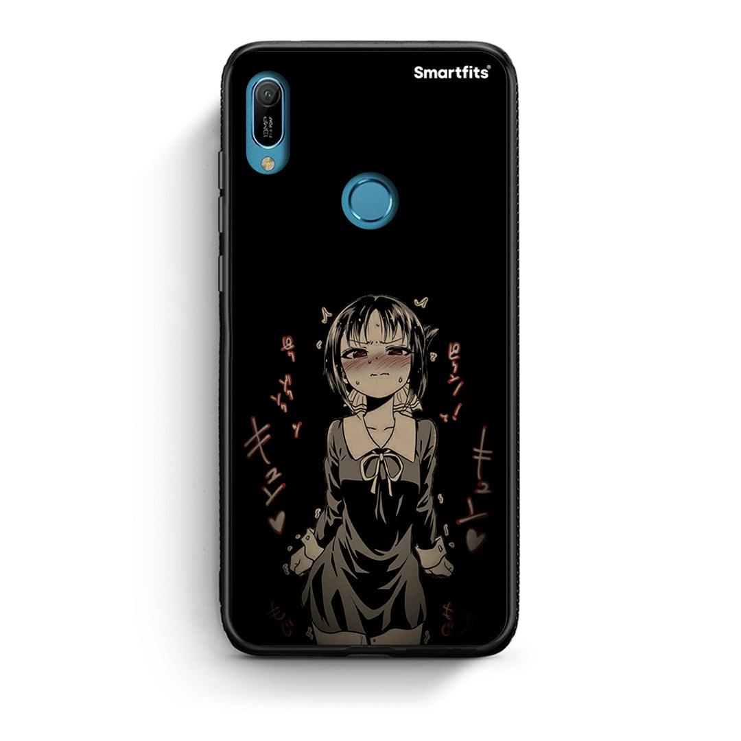 Huawei Y6 2019 Anime Girl θήκη από τη Smartfits με σχέδιο στο πίσω μέρος και μαύρο περίβλημα | Smartphone case with colorful back and black bezels by Smartfits