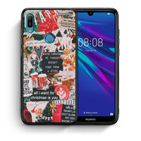 Thumbnail for Θήκη Huawei Y6 2019 Christmas Happiness από τη Smartfits με σχέδιο στο πίσω μέρος και μαύρο περίβλημα | Huawei Y6 2019 Christmas Happiness case with colorful back and black bezels