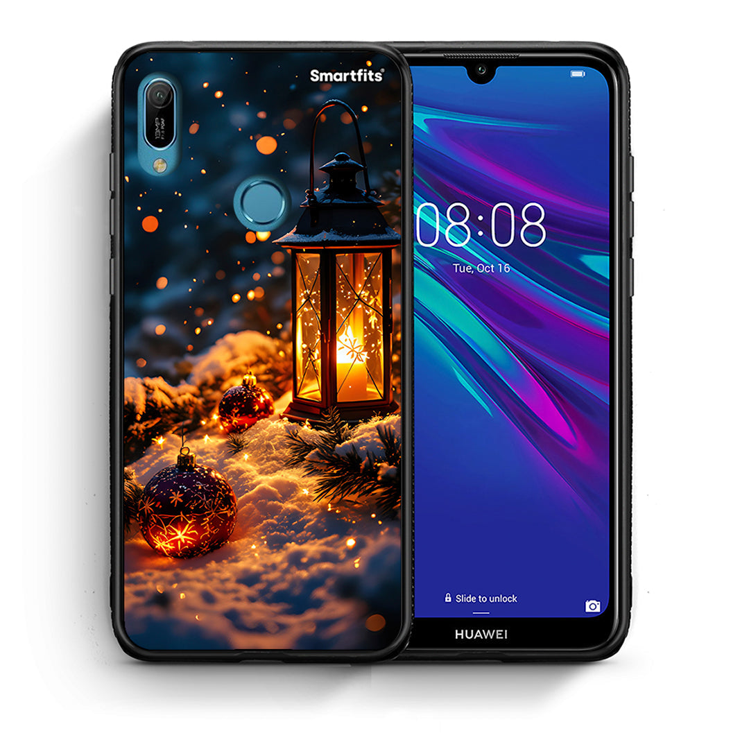 Θήκη Huawei Y6 2019 Christmas Ornaments από τη Smartfits με σχέδιο στο πίσω μέρος και μαύρο περίβλημα | Huawei Y6 2019 Christmas Ornaments case with colorful back and black bezels