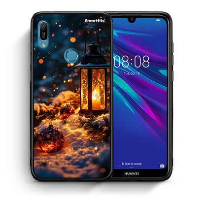 Θήκη Huawei Y6 2019 Christmas Ornaments από τη Smartfits με σχέδιο στο πίσω μέρος και μαύρο περίβλημα | Huawei Y6 2019 Christmas Ornaments case with colorful back and black bezels