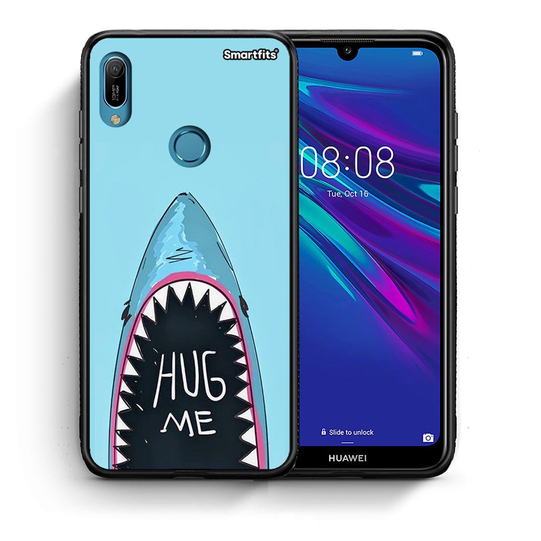 Θήκη Huawei Y6 2019 Hug Me από τη Smartfits με σχέδιο στο πίσω μέρος και μαύρο περίβλημα | Huawei Y6 2019 Hug Me case with colorful back and black bezels