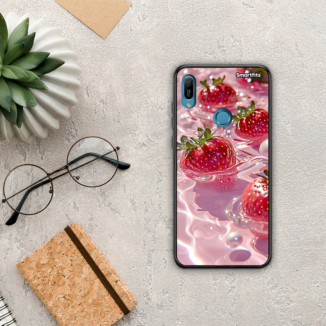 Juicy Strawberries - Huawei Y6 2019 θήκη