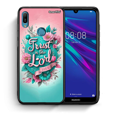 Θήκη Huawei Y6 2019 Lord Trust από τη Smartfits με σχέδιο στο πίσω μέρος και μαύρο περίβλημα | Huawei Y6 2019 Lord Trust case with colorful back and black bezels