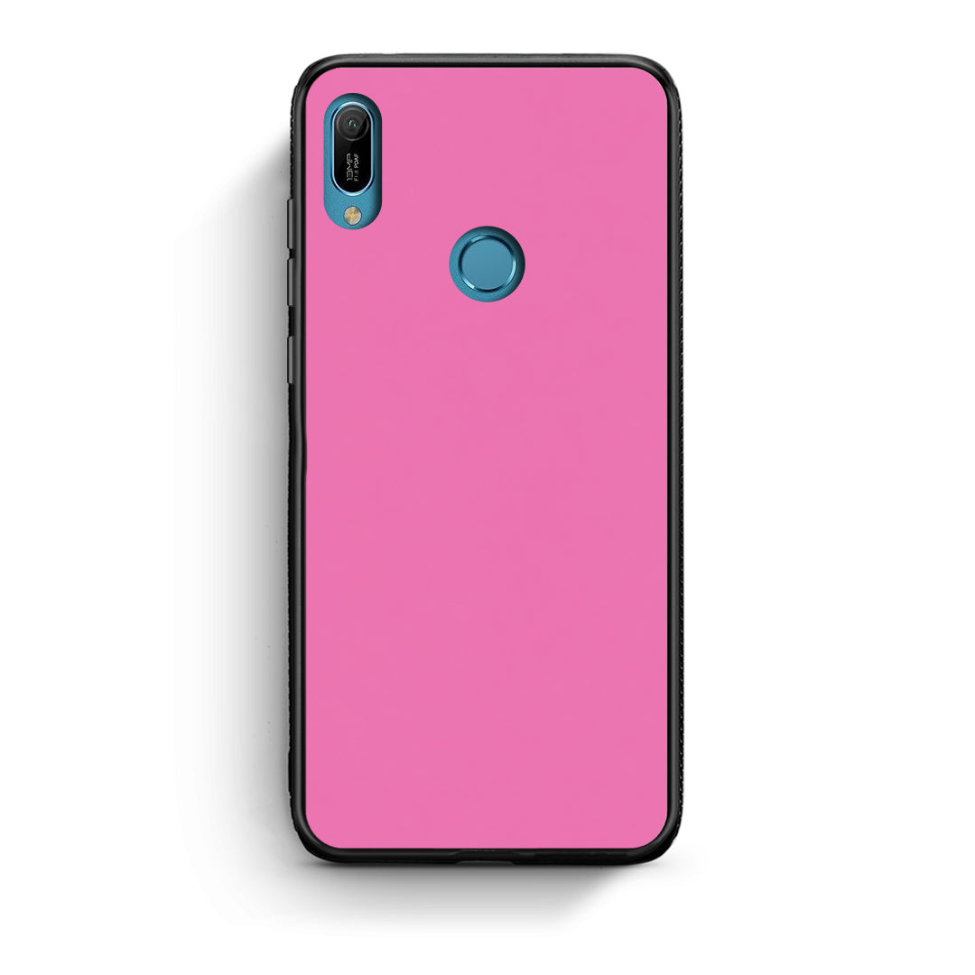 Θήκη Huawei Y6 2019 Rose Pink από τη Smartfits με σχέδιο στο πίσω μέρος και μαύρο περίβλημα | Huawei Y6 2019 Rose Pink case with colorful back and black bezels