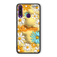 Thumbnail for Huawei Y6p Bubble Daisies θήκη από τη Smartfits με σχέδιο στο πίσω μέρος και μαύρο περίβλημα | Smartphone case with colorful back and black bezels by Smartfits