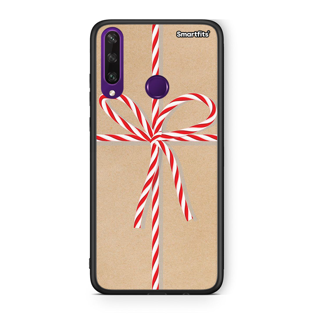 Huawei Y6p Christmas Gift θήκη από τη Smartfits με σχέδιο στο πίσω μέρος και μαύρο περίβλημα | Smartphone case with colorful back and black bezels by Smartfits