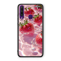 Thumbnail for Huawei Y6p Juicy Strawberries θήκη από τη Smartfits με σχέδιο στο πίσω μέρος και μαύρο περίβλημα | Smartphone case with colorful back and black bezels by Smartfits