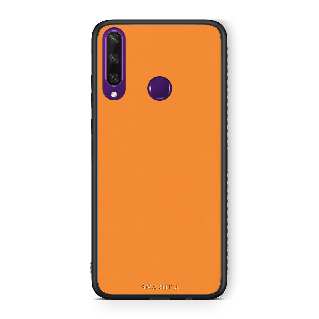 Θήκη Huawei Y6p Tangerine Orange από τη Smartfits με σχέδιο στο πίσω μέρος και μαύρο περίβλημα | Huawei Y6p Tangerine Orange case with colorful back and black bezels