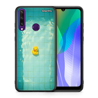 Thumbnail for Θήκη Huawei Y6p Yellow Duck από τη Smartfits με σχέδιο στο πίσω μέρος και μαύρο περίβλημα | Huawei Y6p Yellow Duck case with colorful back and black bezels