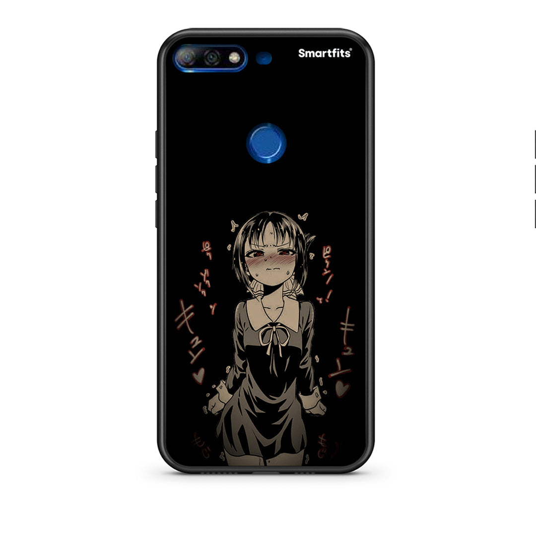 Huawei Y7 2018 Anime Girl θήκη από τη Smartfits με σχέδιο στο πίσω μέρος και μαύρο περίβλημα | Smartphone case with colorful back and black bezels by Smartfits