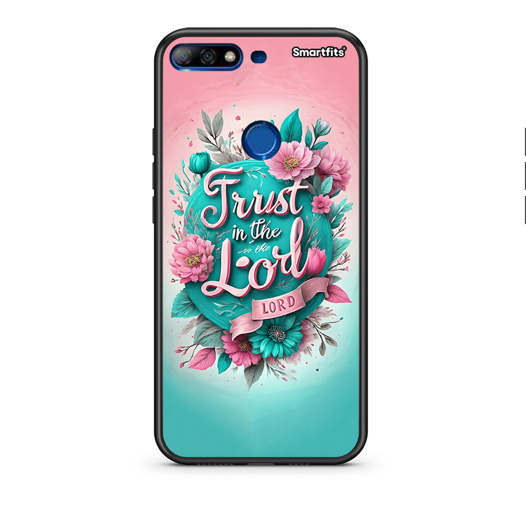 Huawei Y7 2018 Lord Trust θήκη από τη Smartfits με σχέδιο στο πίσω μέρος και μαύρο περίβλημα | Smartphone case with colorful back and black bezels by Smartfits