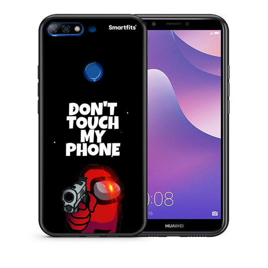Θήκη Huawei Y7 2018 My Phone από τη Smartfits με σχέδιο στο πίσω μέρος και μαύρο περίβλημα | Huawei Y7 2018 My Phone case with colorful back and black bezels