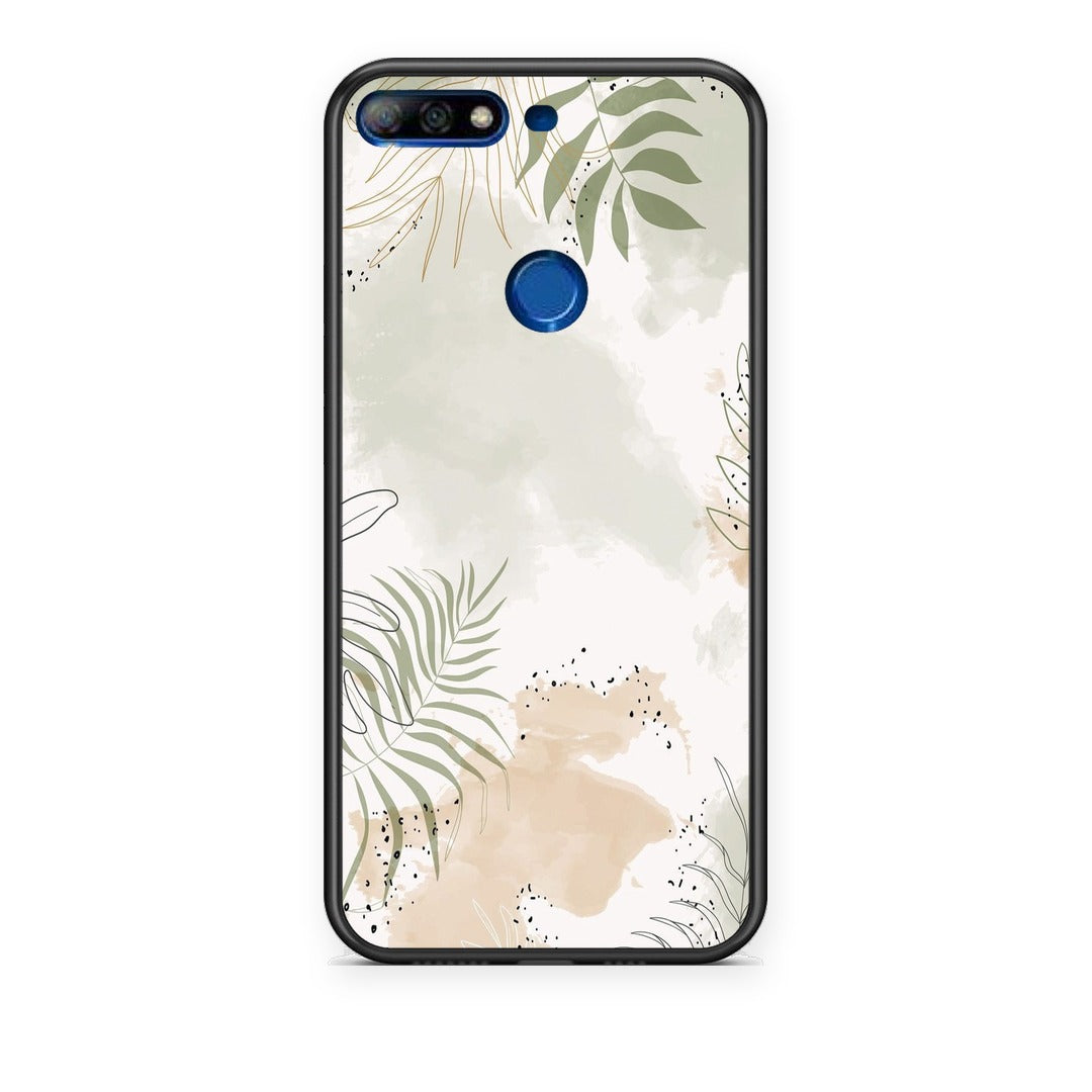 Θήκη Huawei Y7 2018 / Prime Y7 2018 / Honor 7C Nude Plants από τη Smartfits με σχέδιο στο πίσω μέρος και μαύρο περίβλημα | Huawei Y7 2018 / Prime Y7 2018 / Honor 7C Nude Plants case with colorful back and black bezels