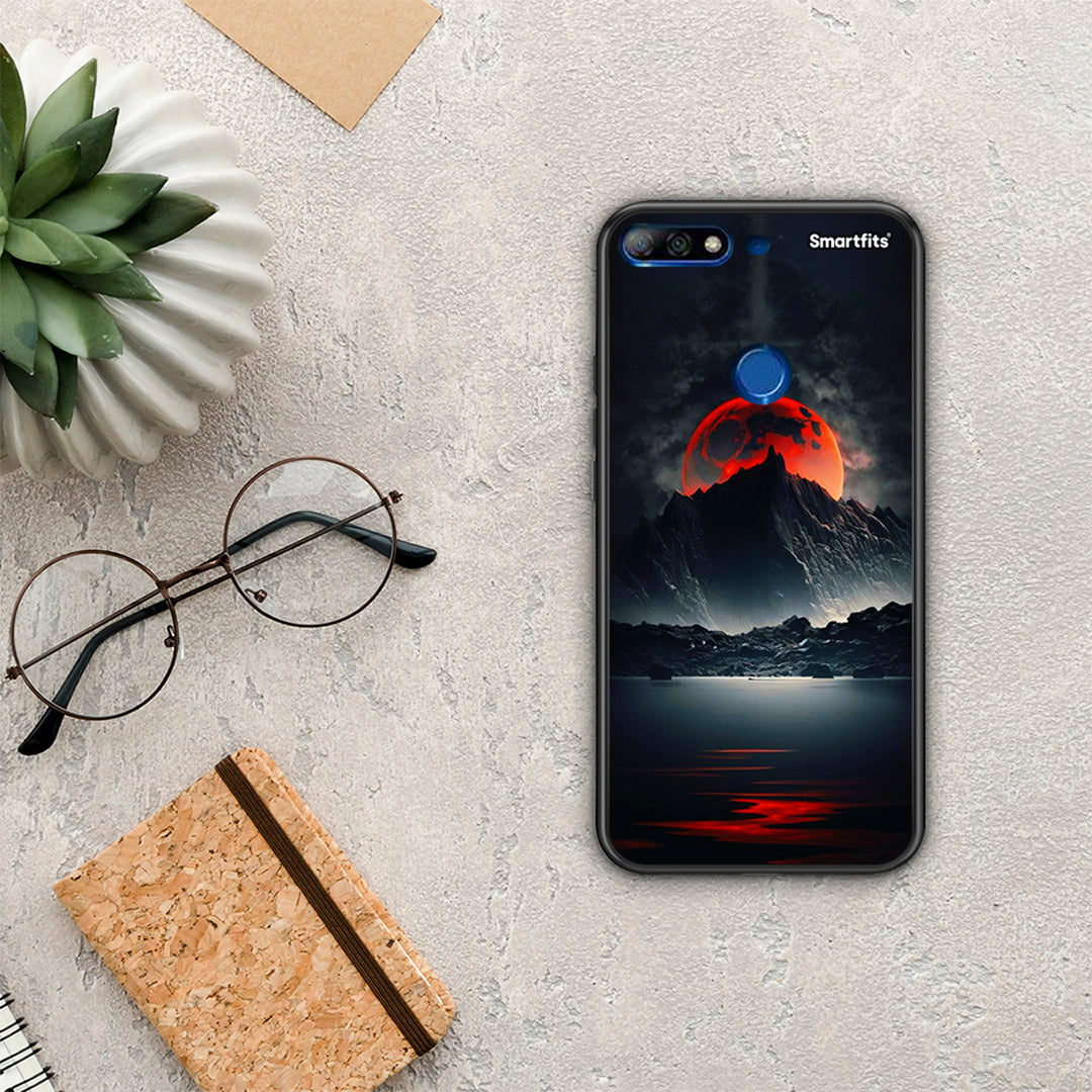 Red Full Moon - Huawei Y7 2018 / Prime Y7 2018 / Honor 7C θήκη