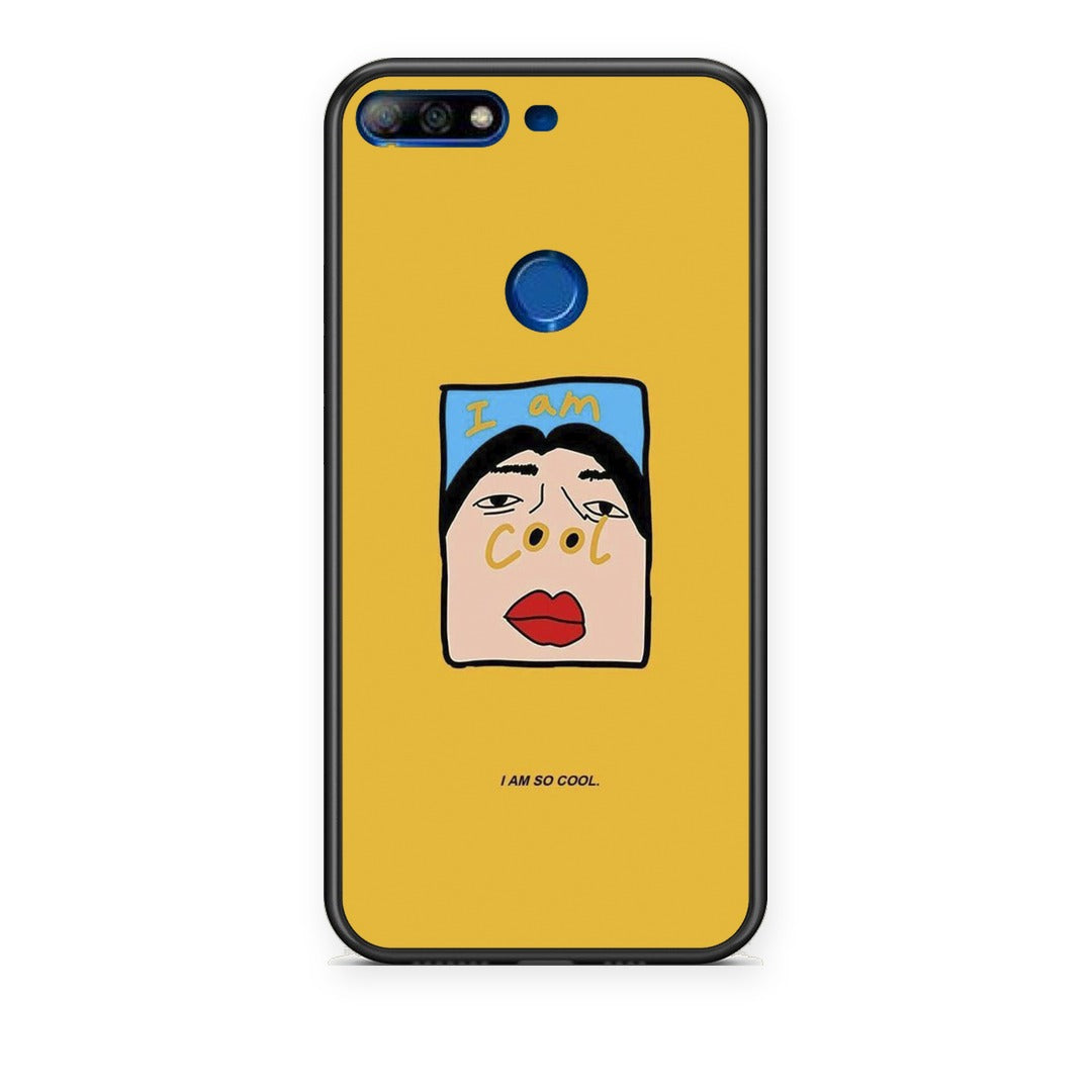 Θήκη Huawei Y7 2018 / Prime Y7 2018 / Honor 7C So Cool από τη Smartfits με σχέδιο στο πίσω μέρος και μαύρο περίβλημα | Huawei Y7 2018 / Prime Y7 2018 / Honor 7C So Cool case with colorful back and black bezels