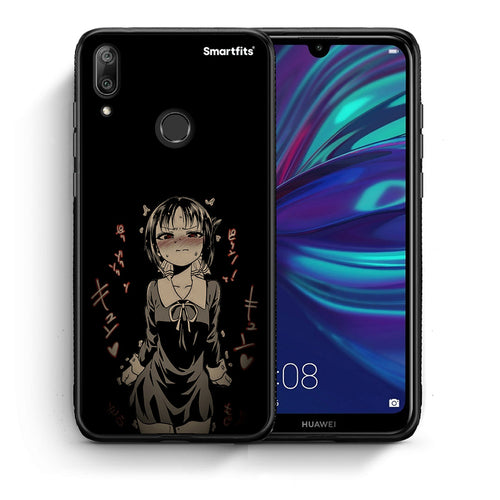 Θήκη Huawei Y7 2019 Anime Girl από τη Smartfits με σχέδιο στο πίσω μέρος και μαύρο περίβλημα | Huawei Y7 2019 Anime Girl case with colorful back and black bezels