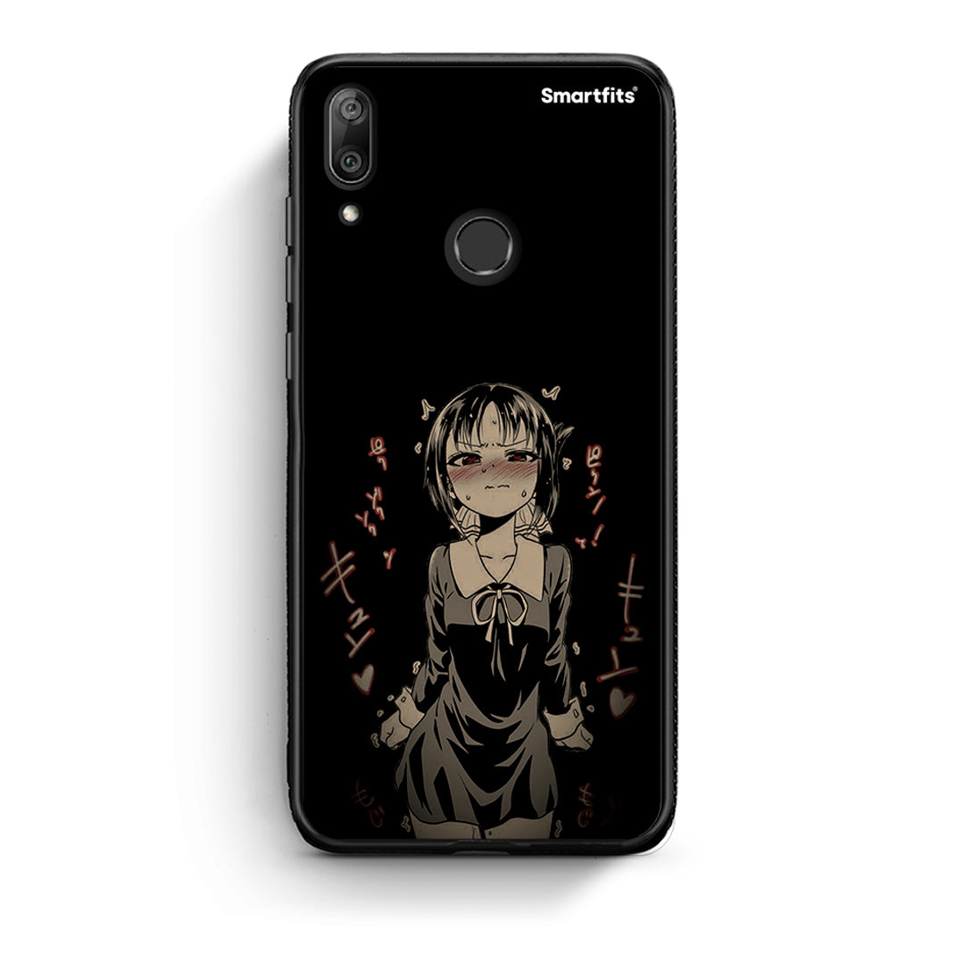Huawei Y7 2019 Anime Girl θήκη από τη Smartfits με σχέδιο στο πίσω μέρος και μαύρο περίβλημα | Smartphone case with colorful back and black bezels by Smartfits
