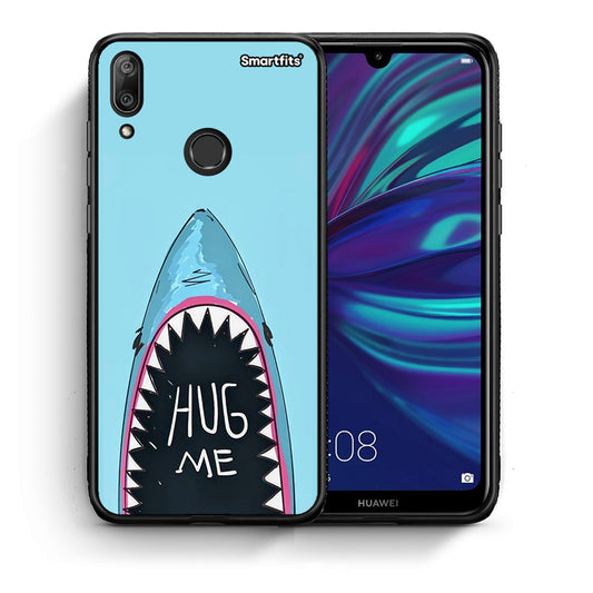 Θήκη Huawei Y7 2019 Hug Me από τη Smartfits με σχέδιο στο πίσω μέρος και μαύρο περίβλημα | Huawei Y7 2019 Hug Me case with colorful back and black bezels