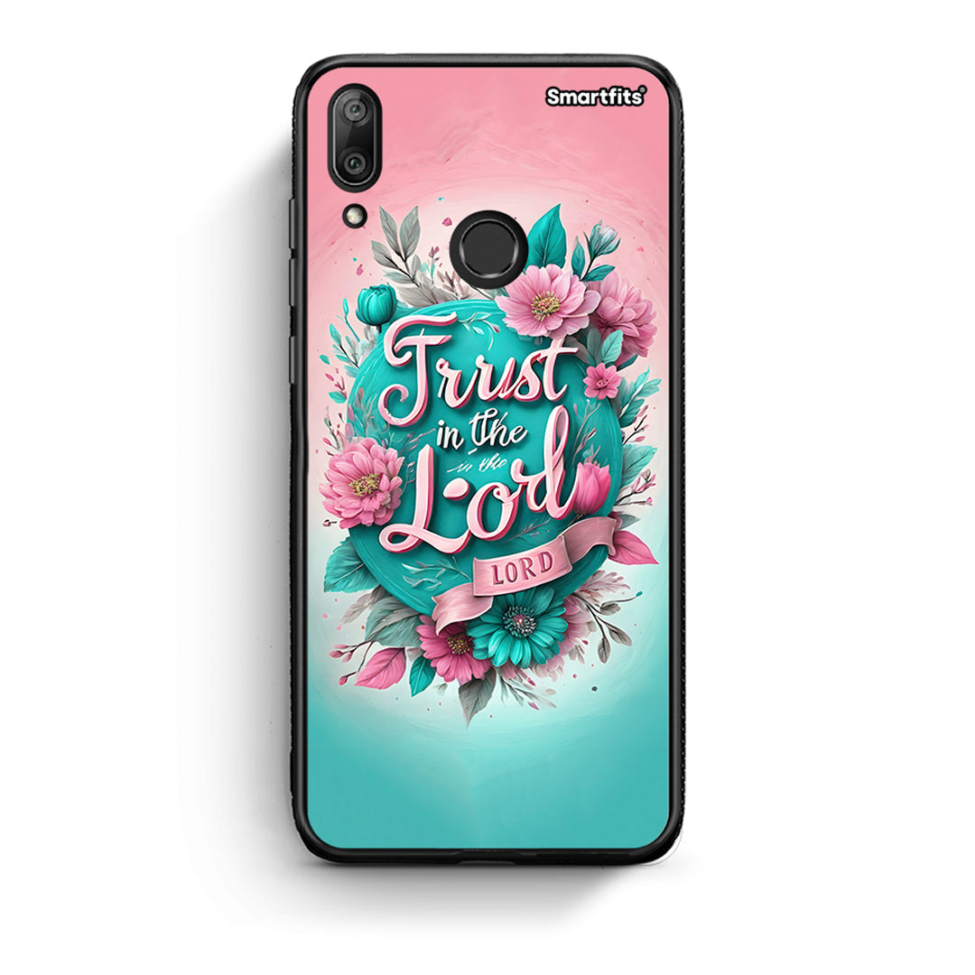 Huawei Y7 2019 Lord Trust θήκη από τη Smartfits με σχέδιο στο πίσω μέρος και μαύρο περίβλημα | Smartphone case with colorful back and black bezels by Smartfits