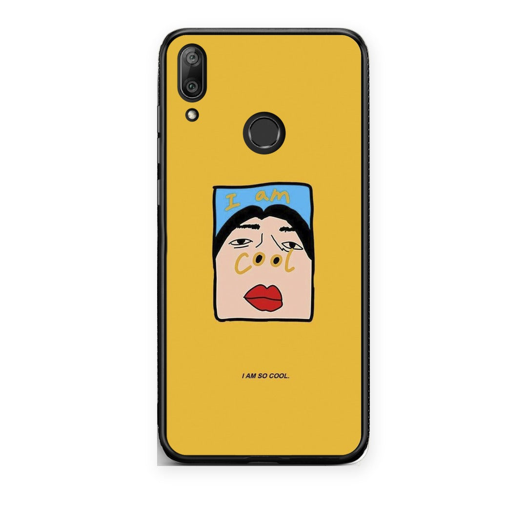 Θήκη Huawei Y7 2019 / Y7 Prime 2019 So Cool από τη Smartfits με σχέδιο στο πίσω μέρος και μαύρο περίβλημα | Huawei Y7 2019 / Y7 Prime 2019 So Cool case with colorful back and black bezels