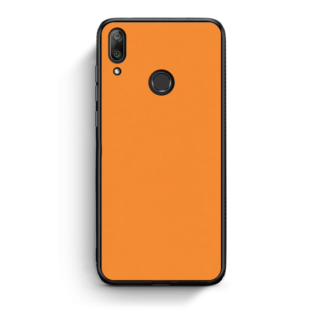 Θήκη Huawei Y7 2019 / Y7 Prime 2019 Tangerine Orange από τη Smartfits με σχέδιο στο πίσω μέρος και μαύρο περίβλημα | Huawei Y7 2019 / Y7 Prime 2019 Tangerine Orange case with colorful back and black bezels