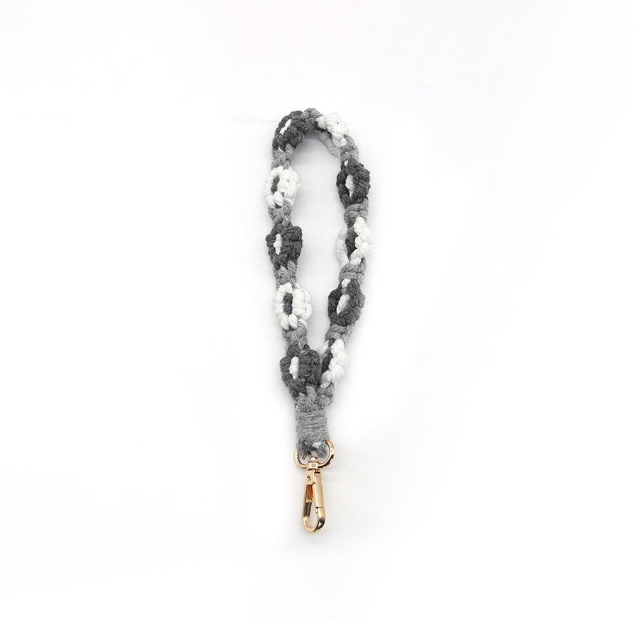 Macramé Floral Phone Strap Short Version