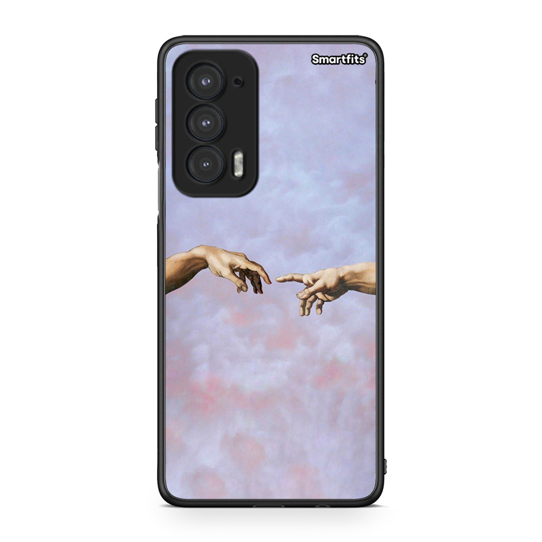 Motorola Edge 20 5G Adam Hand θήκη από τη Smartfits με σχέδιο στο πίσω μέρος και μαύρο περίβλημα | Smartphone case with colorful back and black bezels by Smartfits