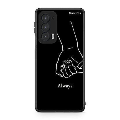 Motorola Edge 20 5G Always & Forever 1 Θήκη Αγίου Βαλεντίνου από τη Smartfits με σχέδιο στο πίσω μέρος και μαύρο περίβλημα | Smartphone case with colorful back and black bezels by Smartfits