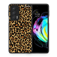 Thumbnail for Θήκη Motorola Edge 20 5G Leopard Animal από τη Smartfits με σχέδιο στο πίσω μέρος και μαύρο περίβλημα | Motorola Edge 20 5G Leopard Animal case with colorful back and black bezels