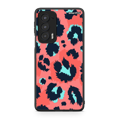 22 - Motorola Edge 20 5G Pink Leopard Animal case, cover, bumper