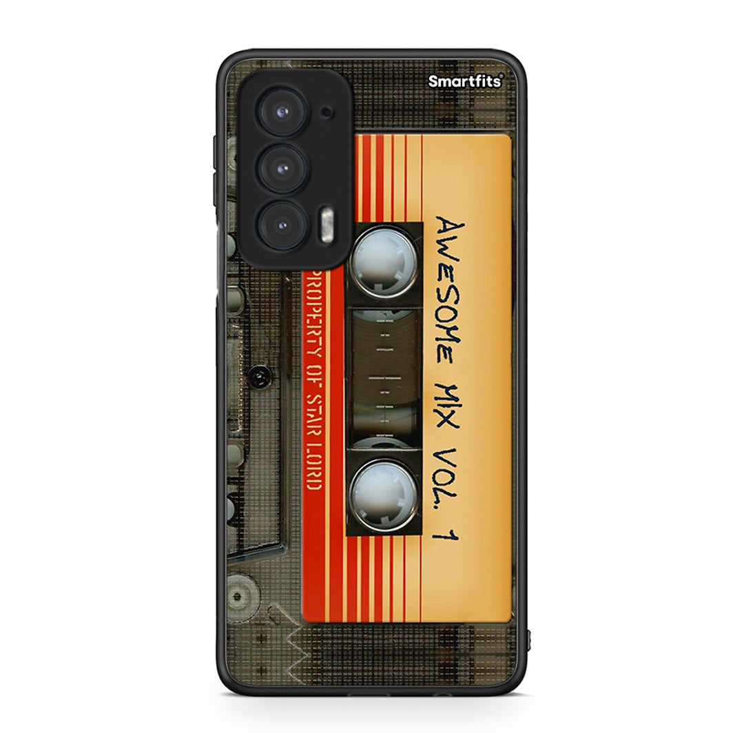 Motorola Edge 20 5G Awesome Mix θήκη από τη Smartfits με σχέδιο στο πίσω μέρος και μαύρο περίβλημα | Smartphone case with colorful back and black bezels by Smartfits