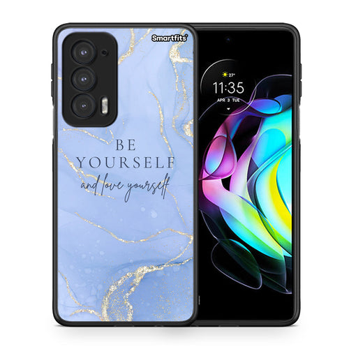 Θήκη Motorola Edge 20 5G Be Yourself από τη Smartfits με σχέδιο στο πίσω μέρος και μαύρο περίβλημα | Motorola Edge 20 5G Be Yourself case with colorful back and black bezels