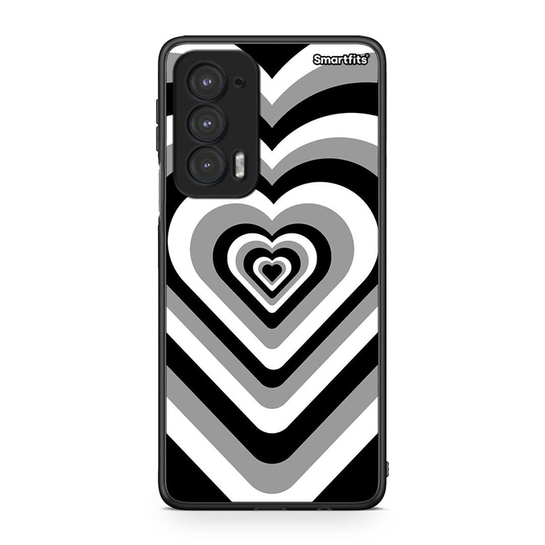 Motorola Edge 20 5G Black Hearts θήκη από τη Smartfits με σχέδιο στο πίσω μέρος και μαύρο περίβλημα | Smartphone case with colorful back and black bezels by Smartfits