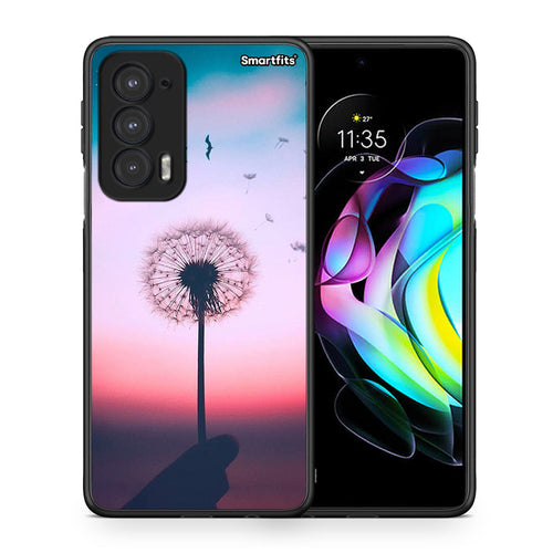 Θήκη Motorola Edge 20 5G Wish Boho από τη Smartfits με σχέδιο στο πίσω μέρος και μαύρο περίβλημα | Motorola Edge 20 5G Wish Boho case with colorful back and black bezels