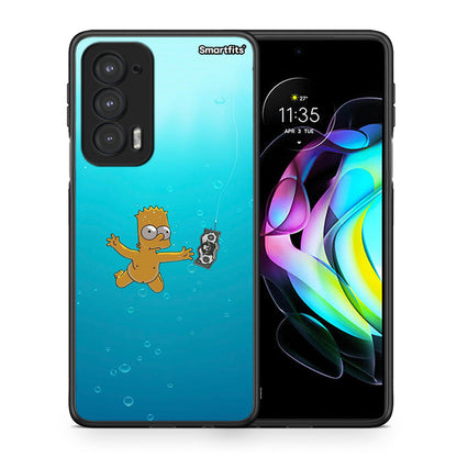 Θήκη Motorola Edge 20 5G Chasing Money από τη Smartfits με σχέδιο στο πίσω μέρος και μαύρο περίβλημα | Motorola Edge 20 5G Chasing Money case with colorful back and black bezels