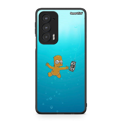 Motorola Edge 20 5G Chasing Money θήκη από τη Smartfits με σχέδιο στο πίσω μέρος και μαύρο περίβλημα | Smartphone case with colorful back and black bezels by Smartfits