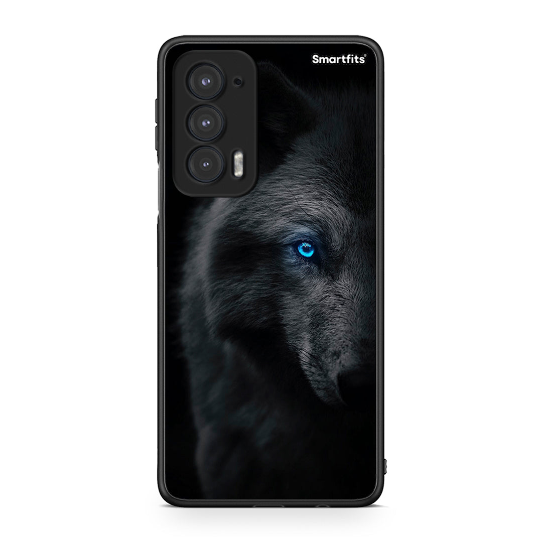 Motorola Edge 20 5G Dark Wolf θήκη από τη Smartfits με σχέδιο στο πίσω μέρος και μαύρο περίβλημα | Smartphone case with colorful back and black bezels by Smartfits