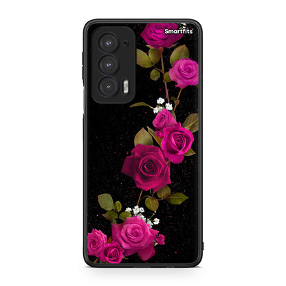 4 - Motorola Edge 20 5G Red Roses Flower case, cover, bumper