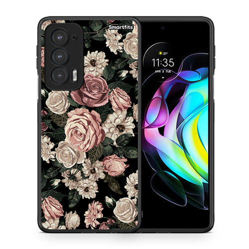 Θήκη Motorola Edge 20 5G Wild Roses Flower από τη Smartfits με σχέδιο στο πίσω μέρος και μαύρο περίβλημα | Motorola Edge 20 5G Wild Roses Flower case with colorful back and black bezels