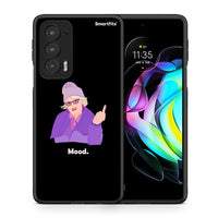 Thumbnail for Θήκη Motorola Edge 20 5G Grandma Mood Black από τη Smartfits με σχέδιο στο πίσω μέρος και μαύρο περίβλημα | Motorola Edge 20 5G Grandma Mood Black case with colorful back and black bezels