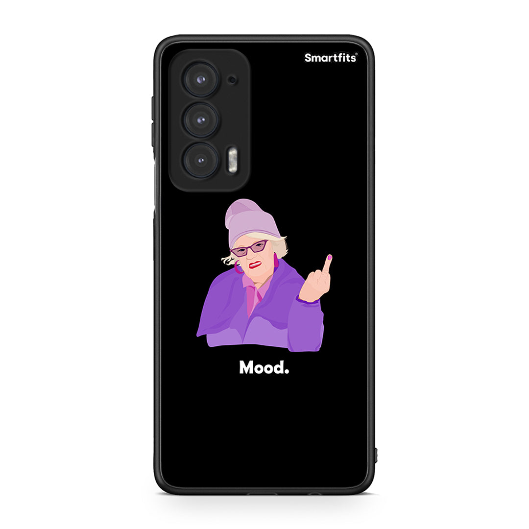 Motorola Edge 20 5G Grandma Mood Black θήκη από τη Smartfits με σχέδιο στο πίσω μέρος και μαύρο περίβλημα | Smartphone case with colorful back and black bezels by Smartfits