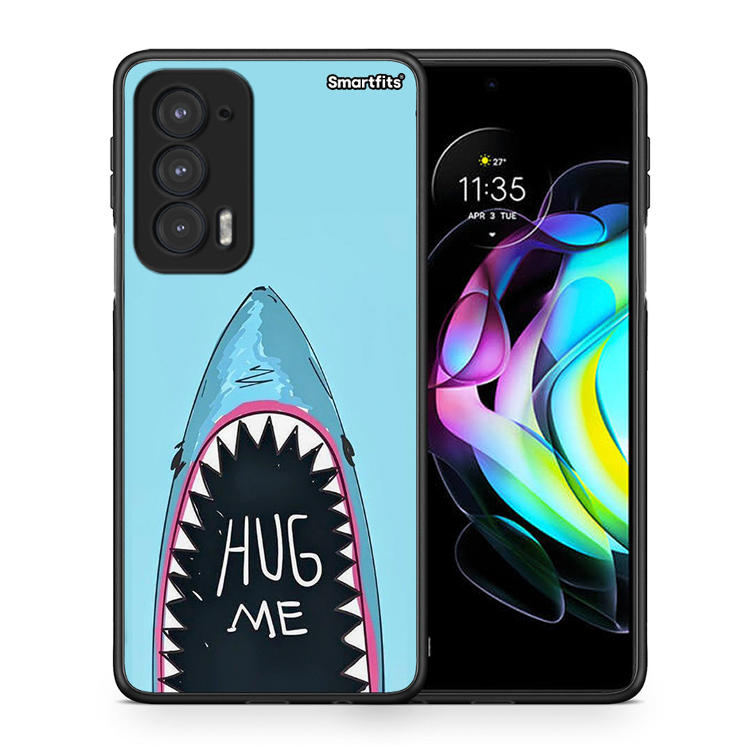 Θήκη Motorola Edge 20 5G Hug Me από τη Smartfits με σχέδιο στο πίσω μέρος και μαύρο περίβλημα | Motorola Edge 20 5G Hug Me case with colorful back and black bezels