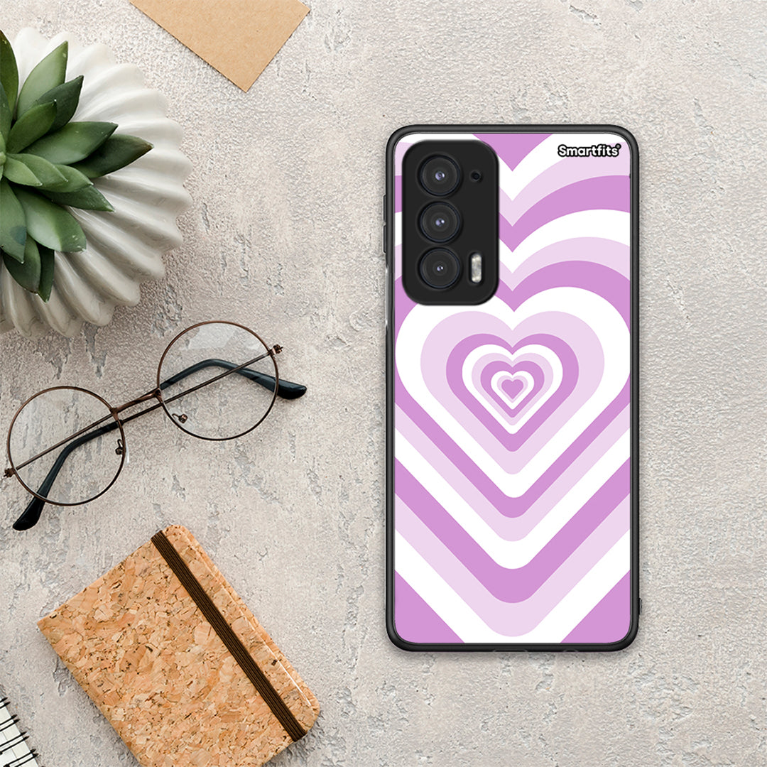 Lilac Hearts - Motorola Edge 20 5G θήκη