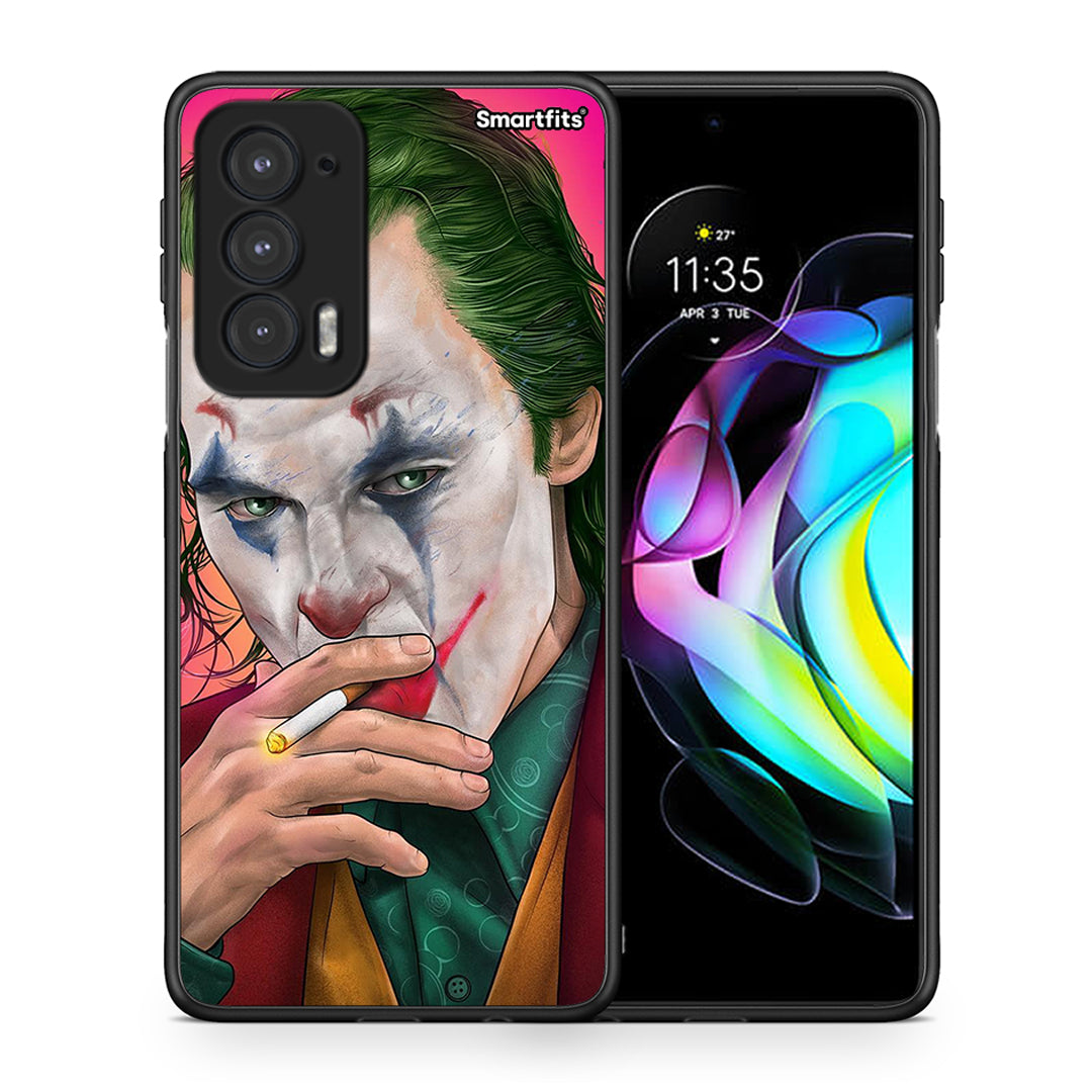 Θήκη Motorola Edge 20 5G JokesOnU PopArt από τη Smartfits με σχέδιο στο πίσω μέρος και μαύρο περίβλημα | Motorola Edge 20 5G JokesOnU PopArt case with colorful back and black bezels