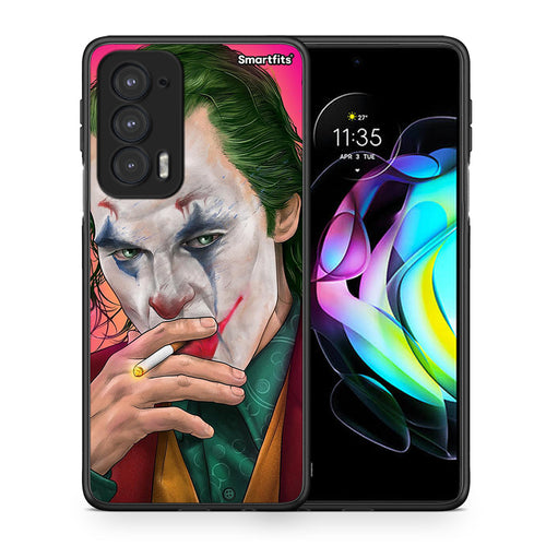 Θήκη Motorola Edge 20 5G JokesOnU PopArt από τη Smartfits με σχέδιο στο πίσω μέρος και μαύρο περίβλημα | Motorola Edge 20 5G JokesOnU PopArt case with colorful back and black bezels