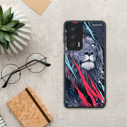 PopArt Lion Designer - Motorola Edge 20 5G θήκη