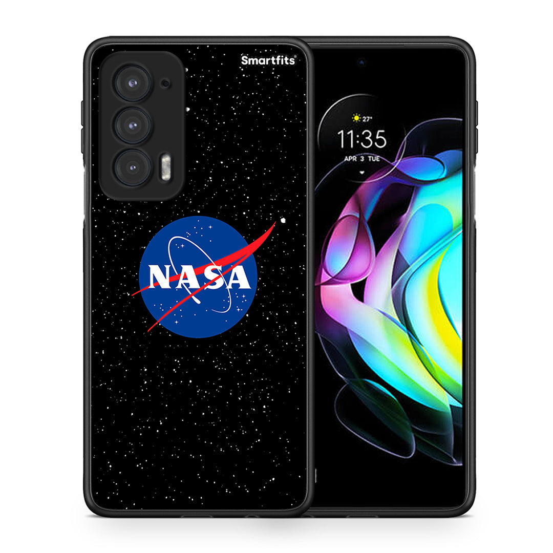 Θήκη Motorola Edge 20 5G NASA PopArt από τη Smartfits με σχέδιο στο πίσω μέρος και μαύρο περίβλημα | Motorola Edge 20 5G NASA PopArt case with colorful back and black bezels
